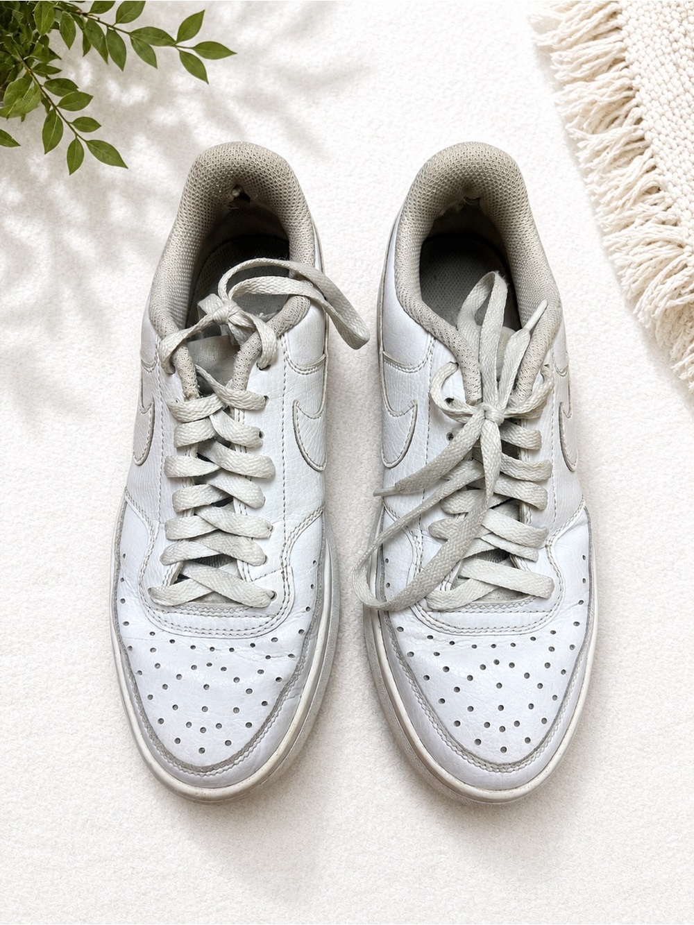 Nike Air Force 1 Alta Platform Sneakers White Leather Women’s Size 8 - Picture 1 of 6